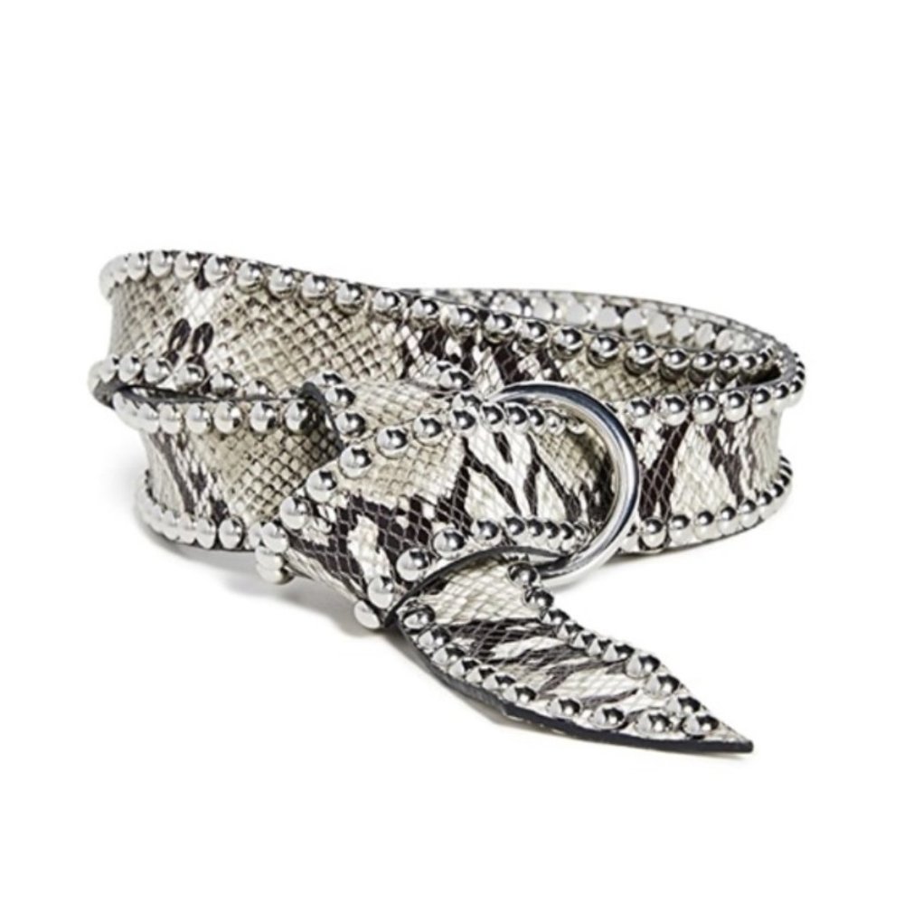 NEW B-low the Belt Python Beaded Belt